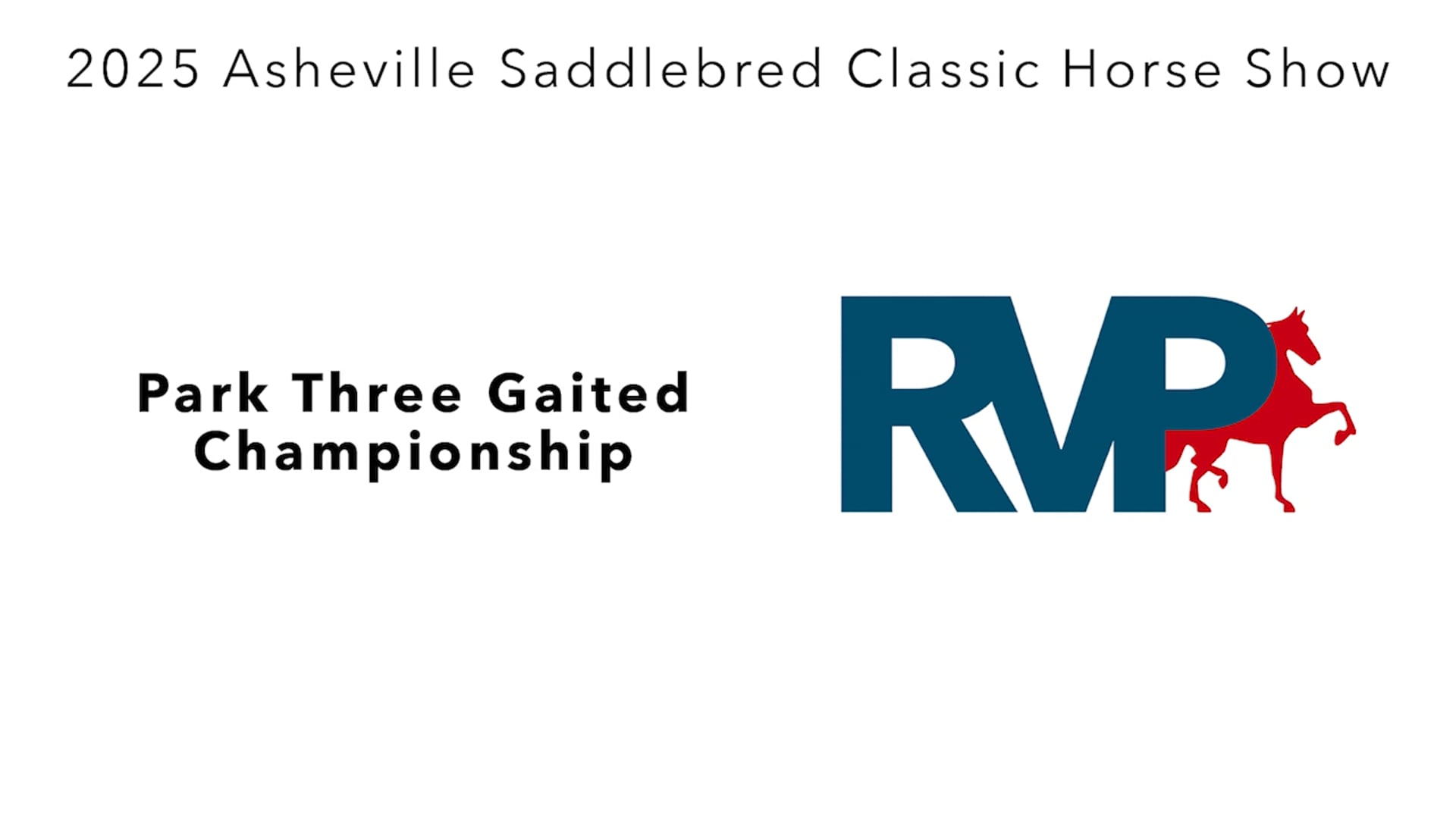 ASC25 - Class 155 - Park Three Gaited Championship