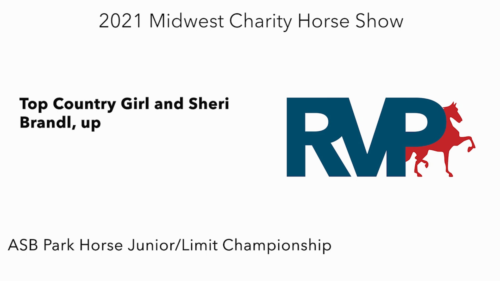 MW21 - Class 155 - Top Country Girl and Sheri Brandl, up