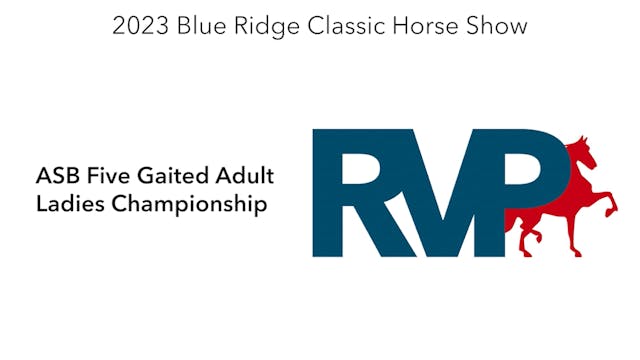 BR23 - Class 202 - ASB Five Gaited Ad...