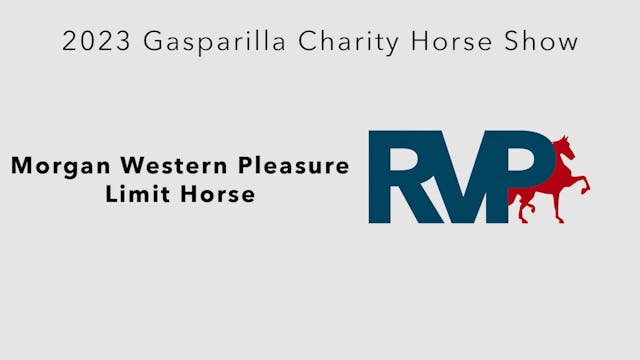 GASP23 - Class 10.1 - Morgan Western ...