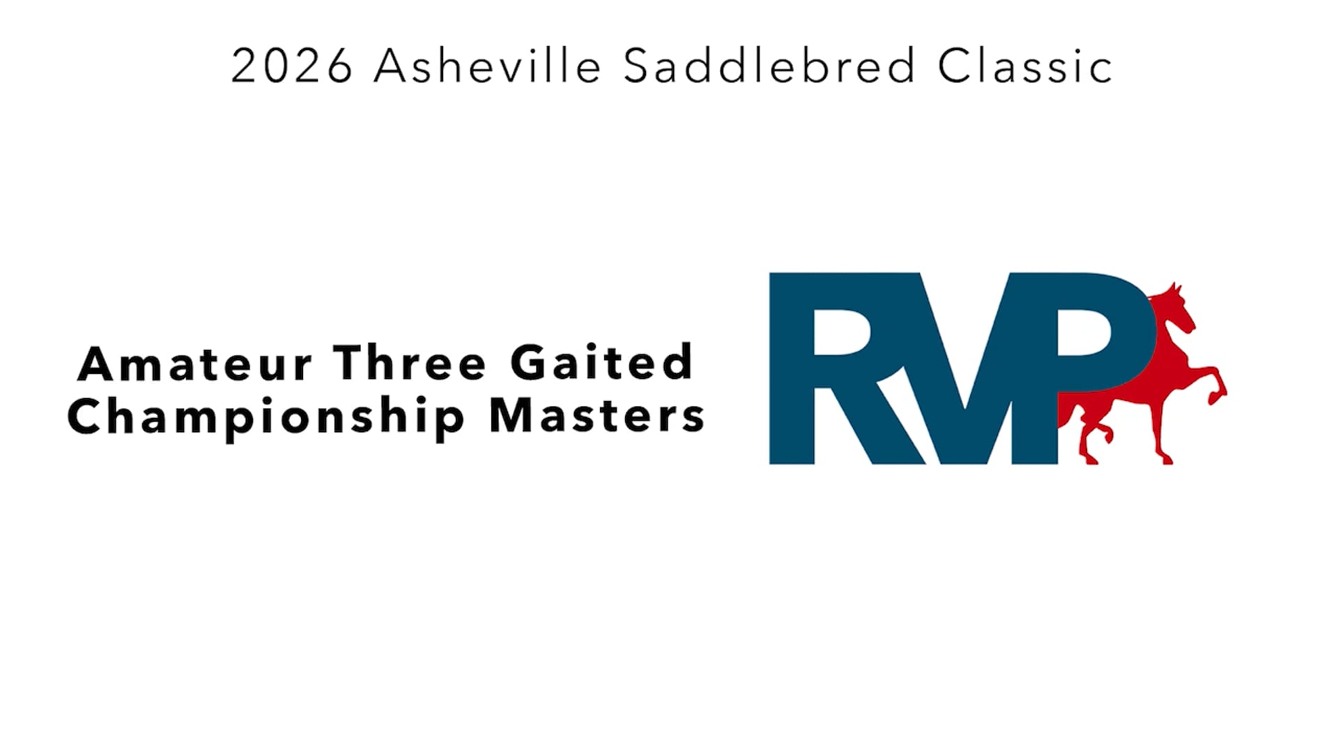 ASC26 - Class 113 - Park Three Gaited Park Championship Amateur