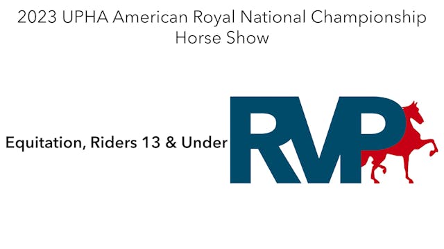 AR23 - Class 113 - Equitation, Riders...