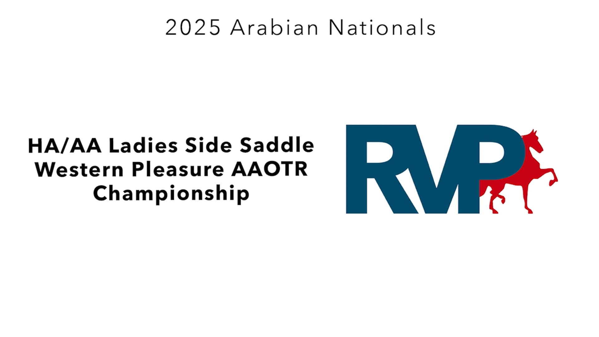 AN25 - Class 618 - HA-AA Ladies Side Saddle Western Pleasure AAOTR Championship