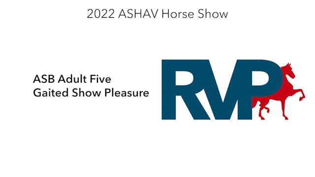 ASHAV22 - Class 2 - ASB Adult Five Ga...
