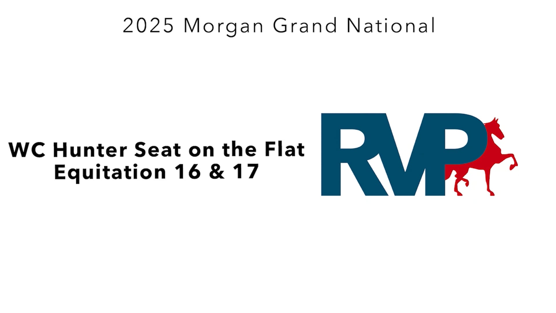 MGN25 - Class 425 - WC Hunter Seat on the Flat Equitation 16 & 17