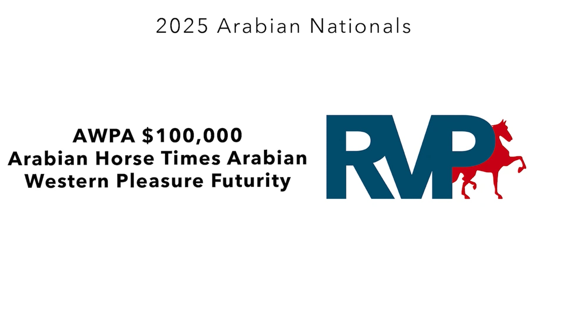 AN25 - Class 1260a - AWPA $100,000 Arabian Horse Times Arabian western Pleasure Futurity