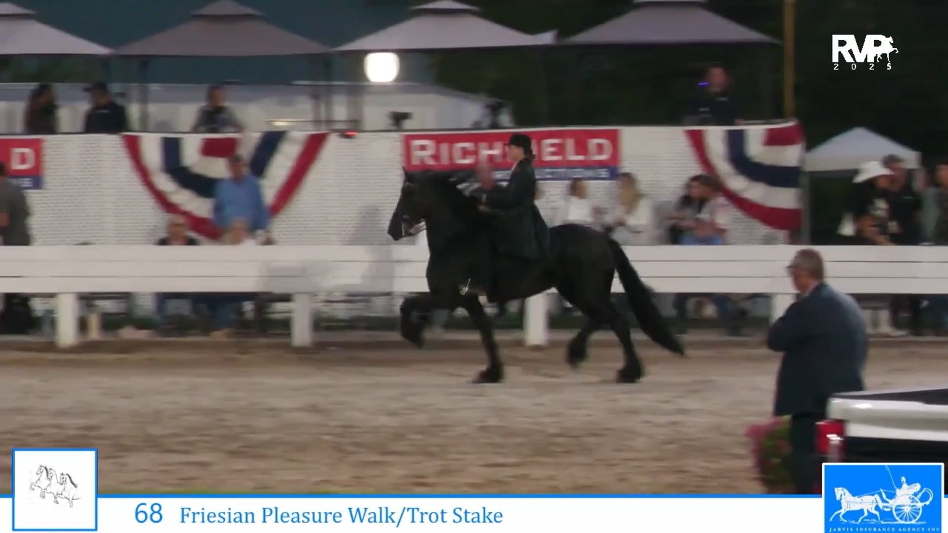 SSC25 - Class 68 - Friesian Pleasure Walk-Trot Stake