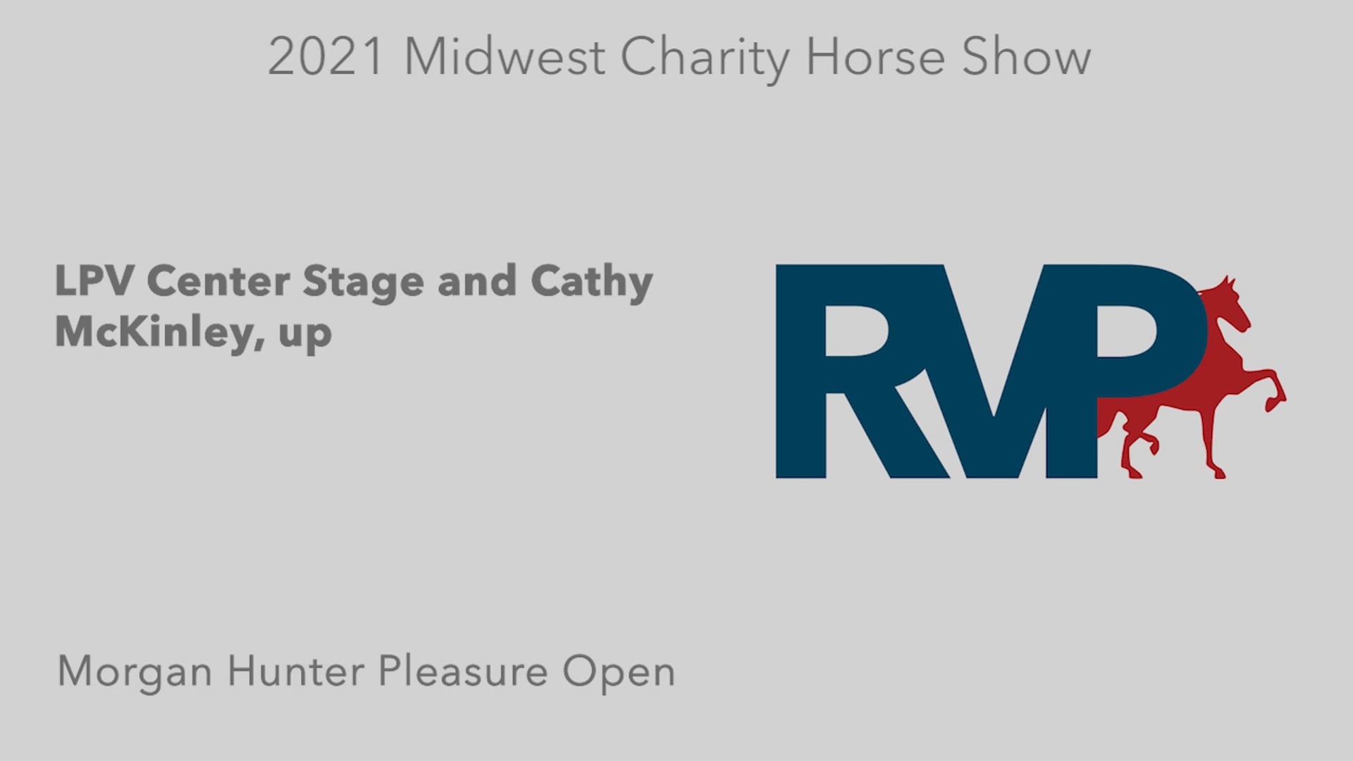 MW21 - Class 146 - LPV Center Stage and Cathy McKinley, up