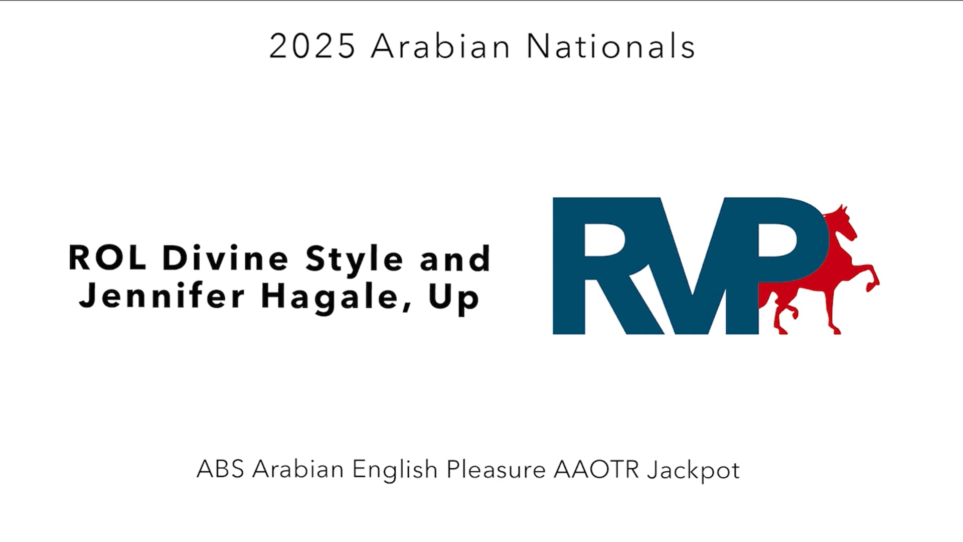AN25 - Class 2386 - ROL Divine Style and Jennifer Hagale, Up