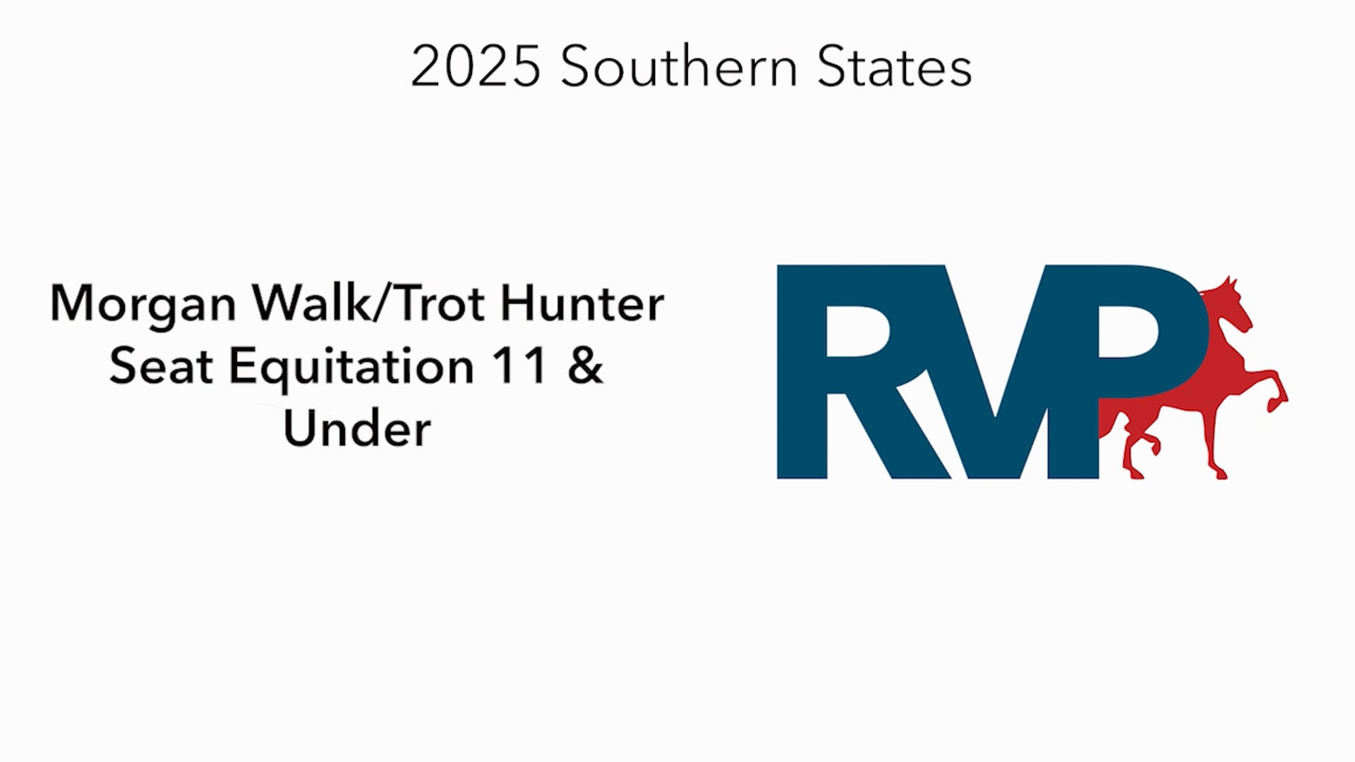 SS25 - Class 77 - Morgan Walk:Trot Hunter Seat Equitation 11 & Under