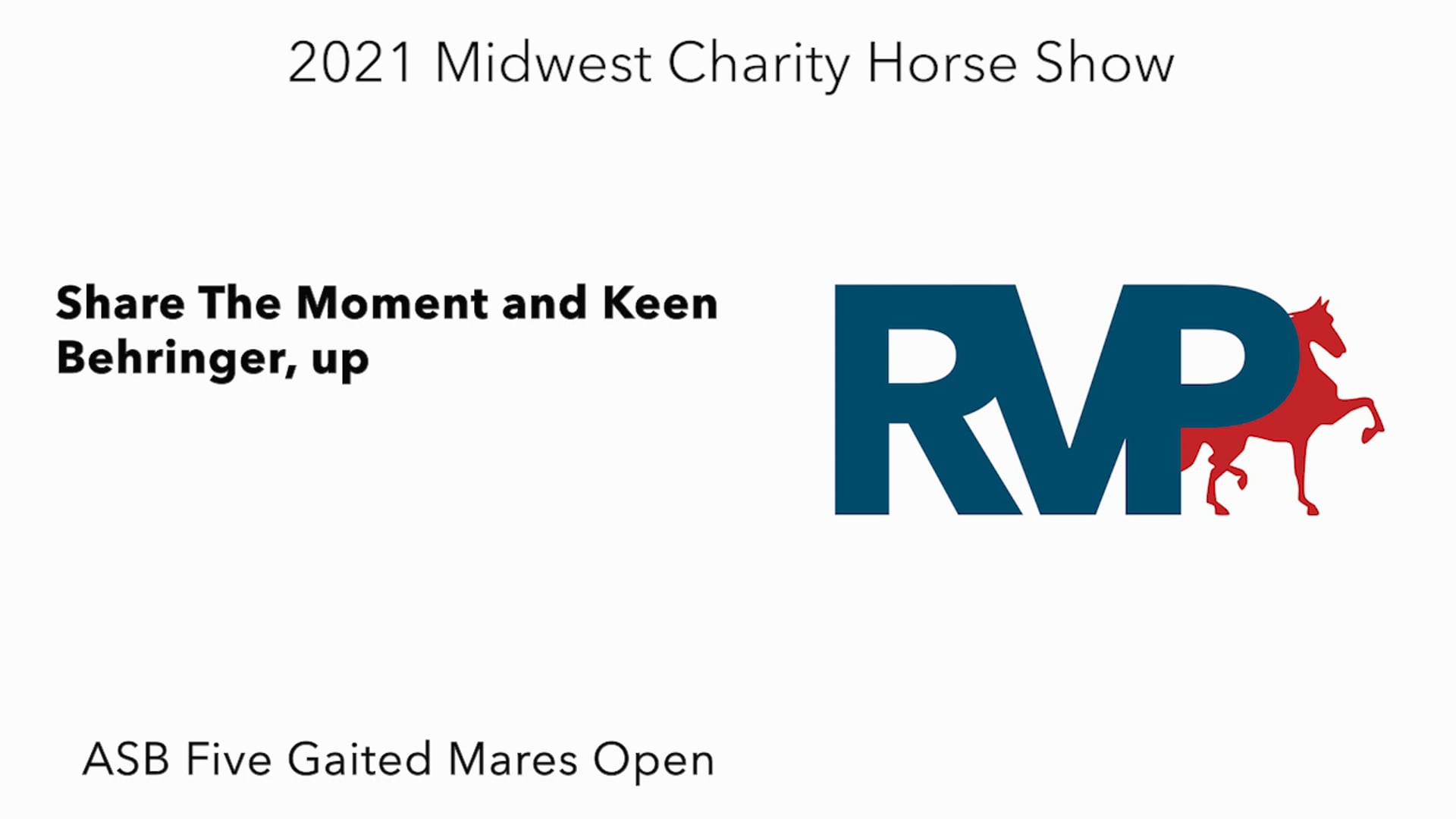 MW21 - Class 41 - Share The Moment and Keen Behringer, up