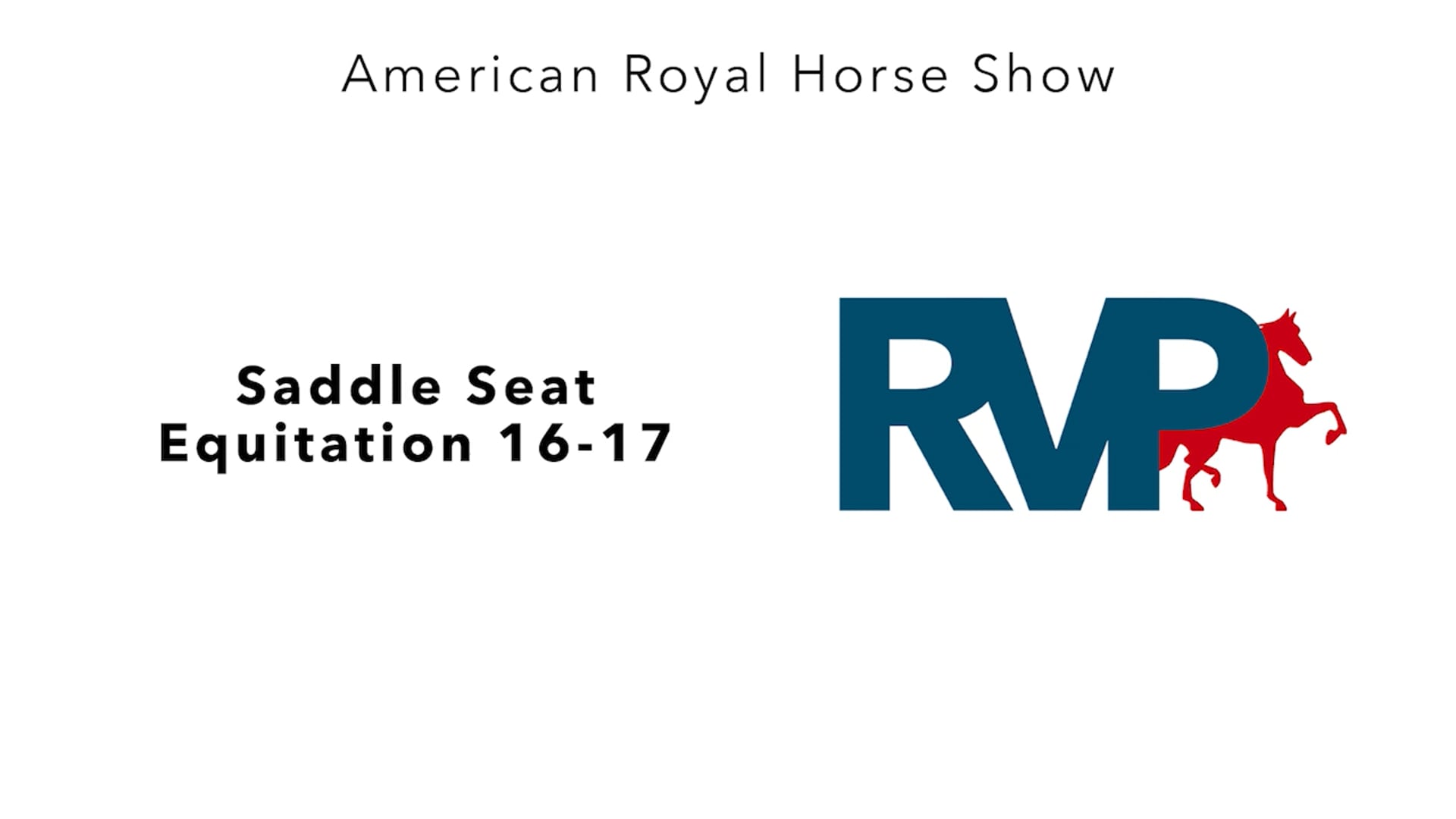 AR24 - Class 135 - Saddle Seat Equitation 16-17