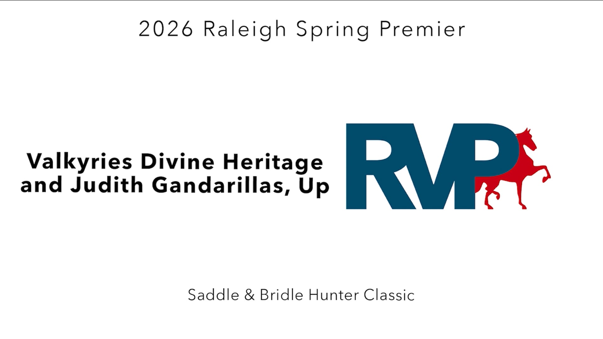RSP26 - Class 42 - Valkyries Divine Heritage and Judith Gandarillas, Up
