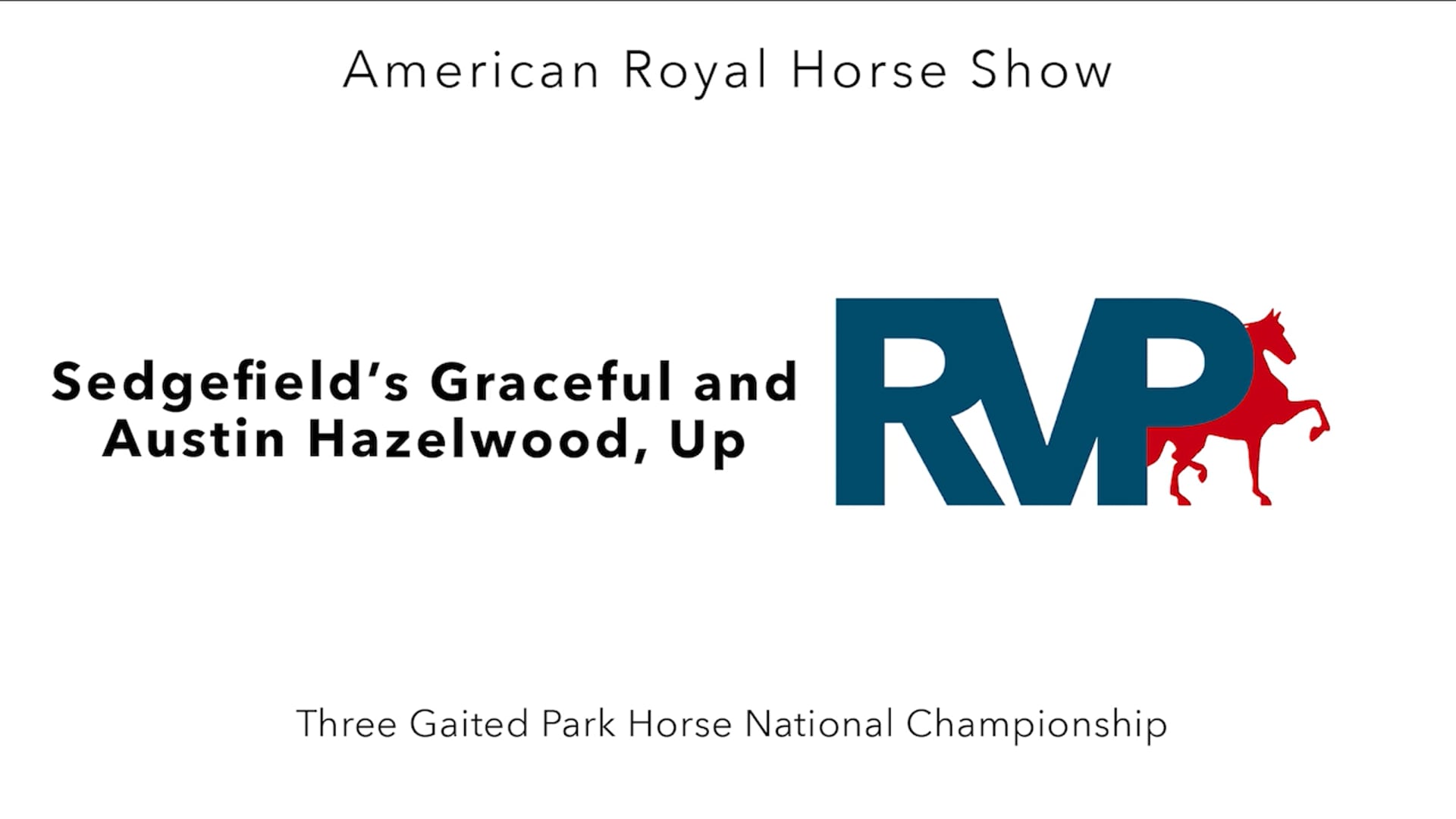 AR24 - Class 189 - Sedgefield's Graceful and Austin Hazelwood, Up