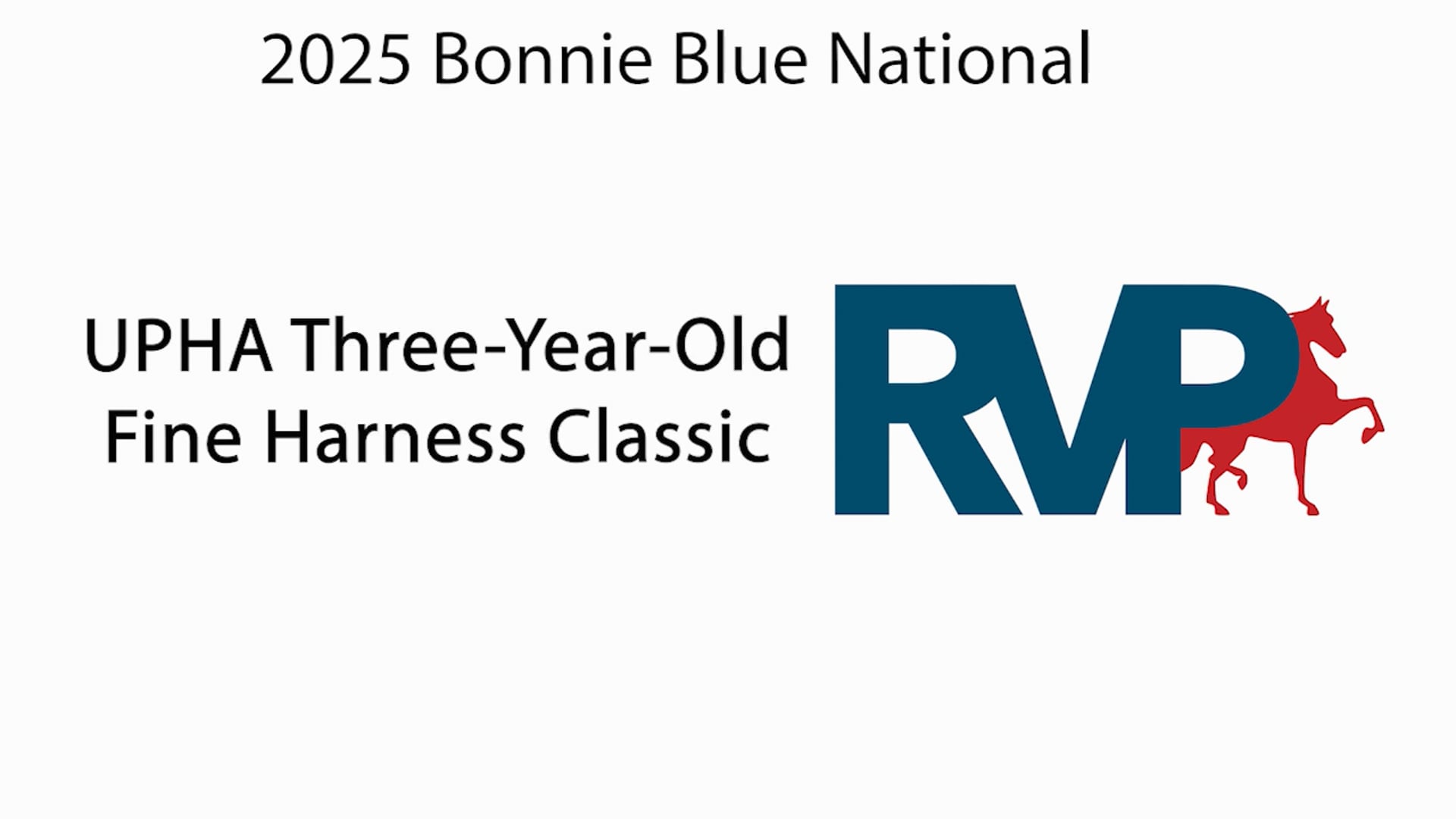 BB25 - Class 94 - UPHA Three-Year-Old Fine Harness Classic