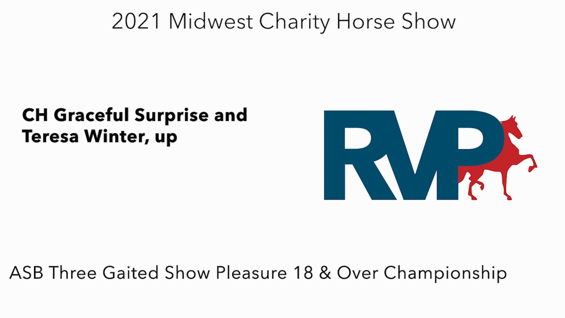 MW21 - Class 202.1 - CH Graceful Surprise and Teresa Winter, up