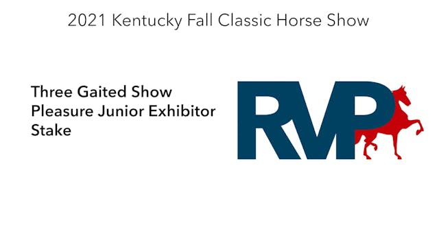 KYFC21 - Class 107 -  Three Gaited Sh...