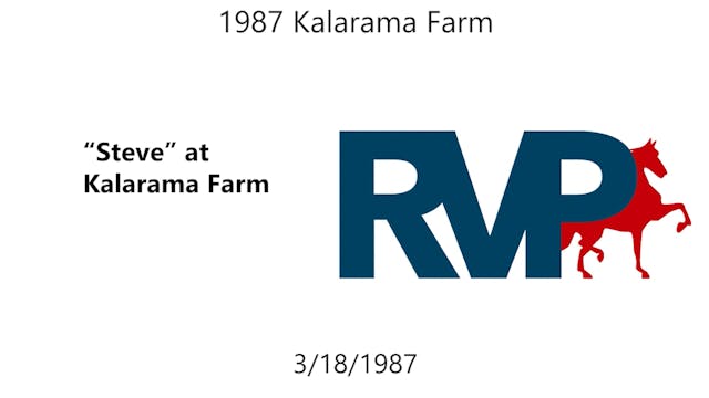 1987 Kalarama Farm - Steve at Kalaram...