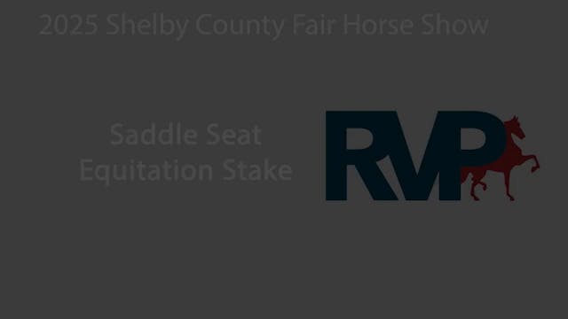 SCF25 - Class 103 - Saddle Seat Equit...