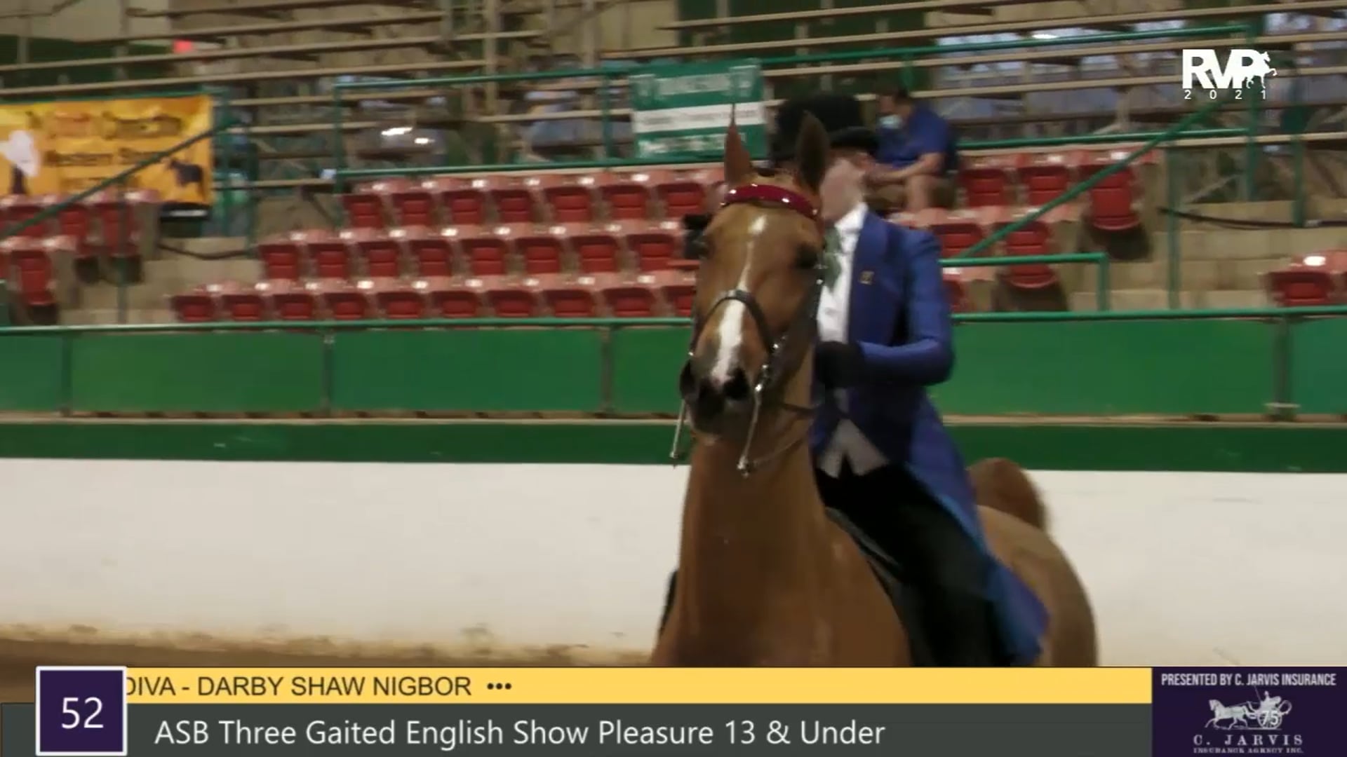 RSP21 - Class 52 - ASB Three Gaited English Show Pleasure 13 & Under