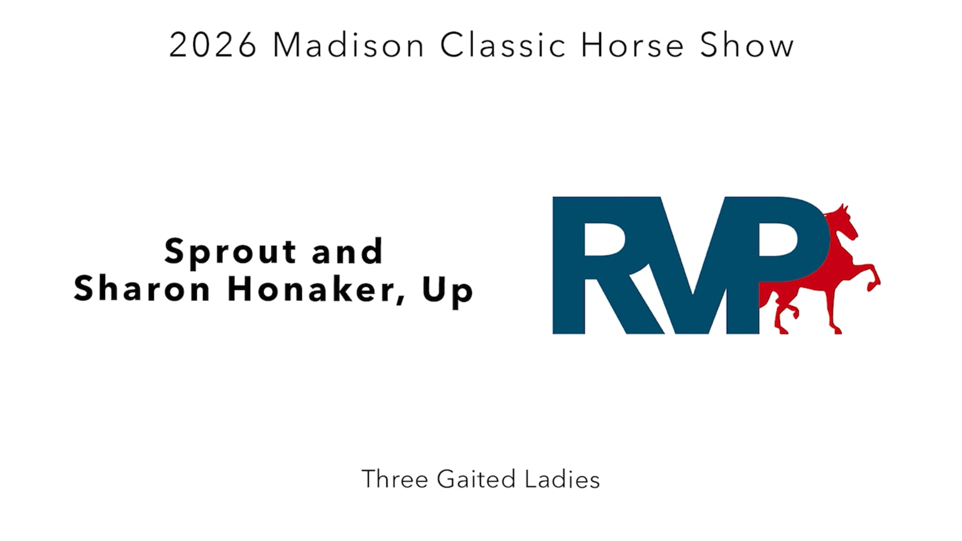 MC26 - Class 41 - Sprout and Sharon Honaker, Up