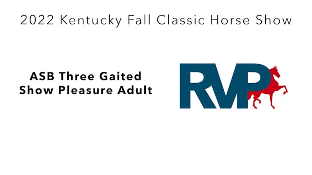 KYFC22 - Class 16 - ASB Five Gaited S...