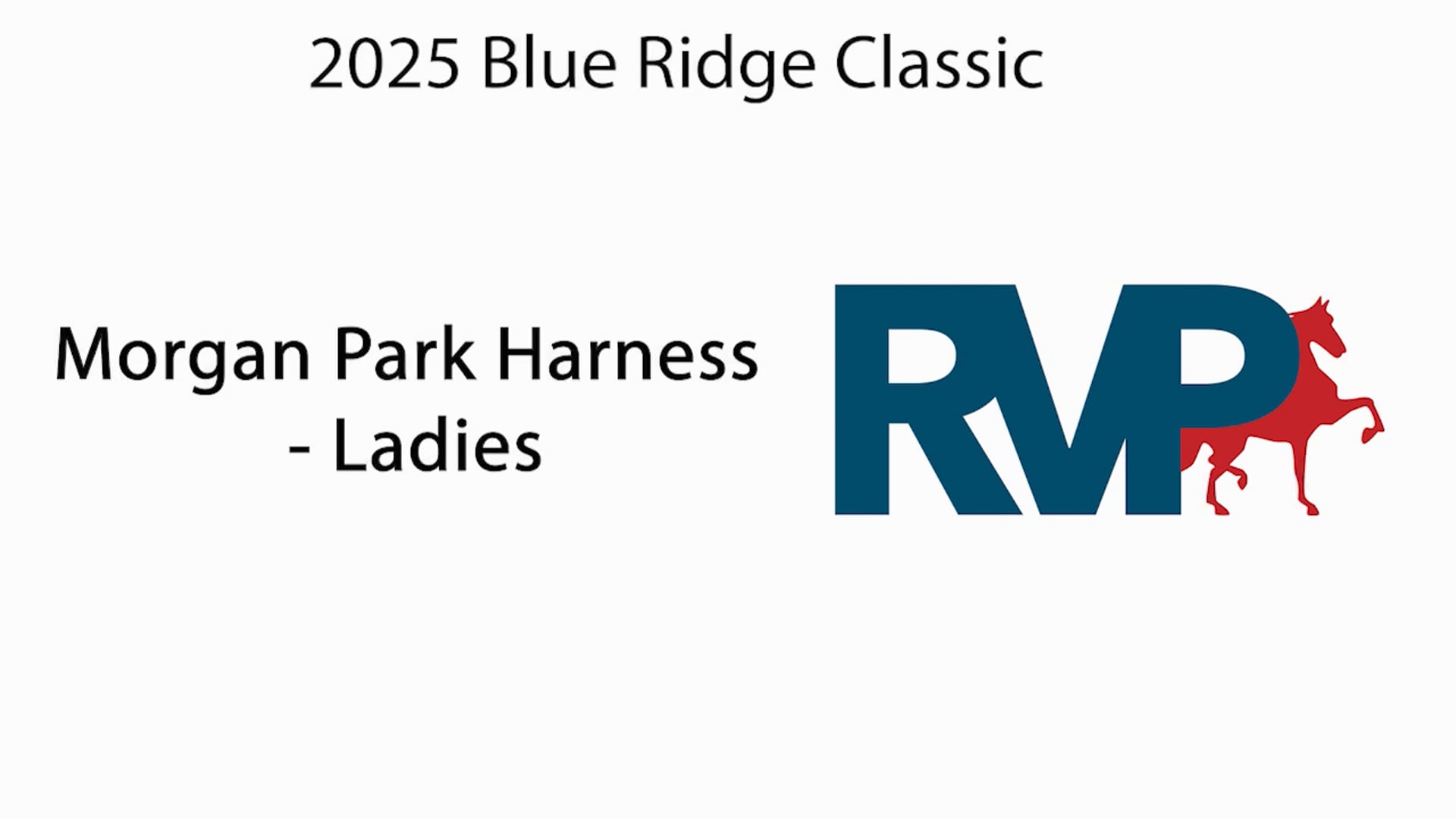 BRC25 - Class 72.1 - Morgan Park Harness - Ladies