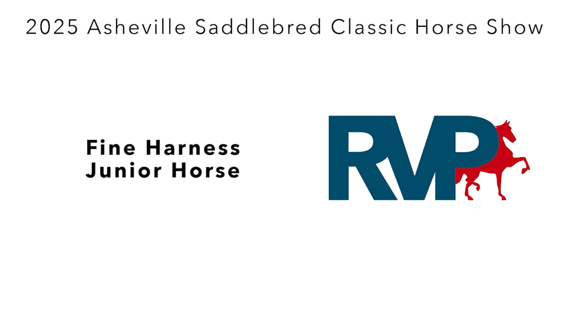 ASC25 - Class 107 - Fine Harness Junior Horse