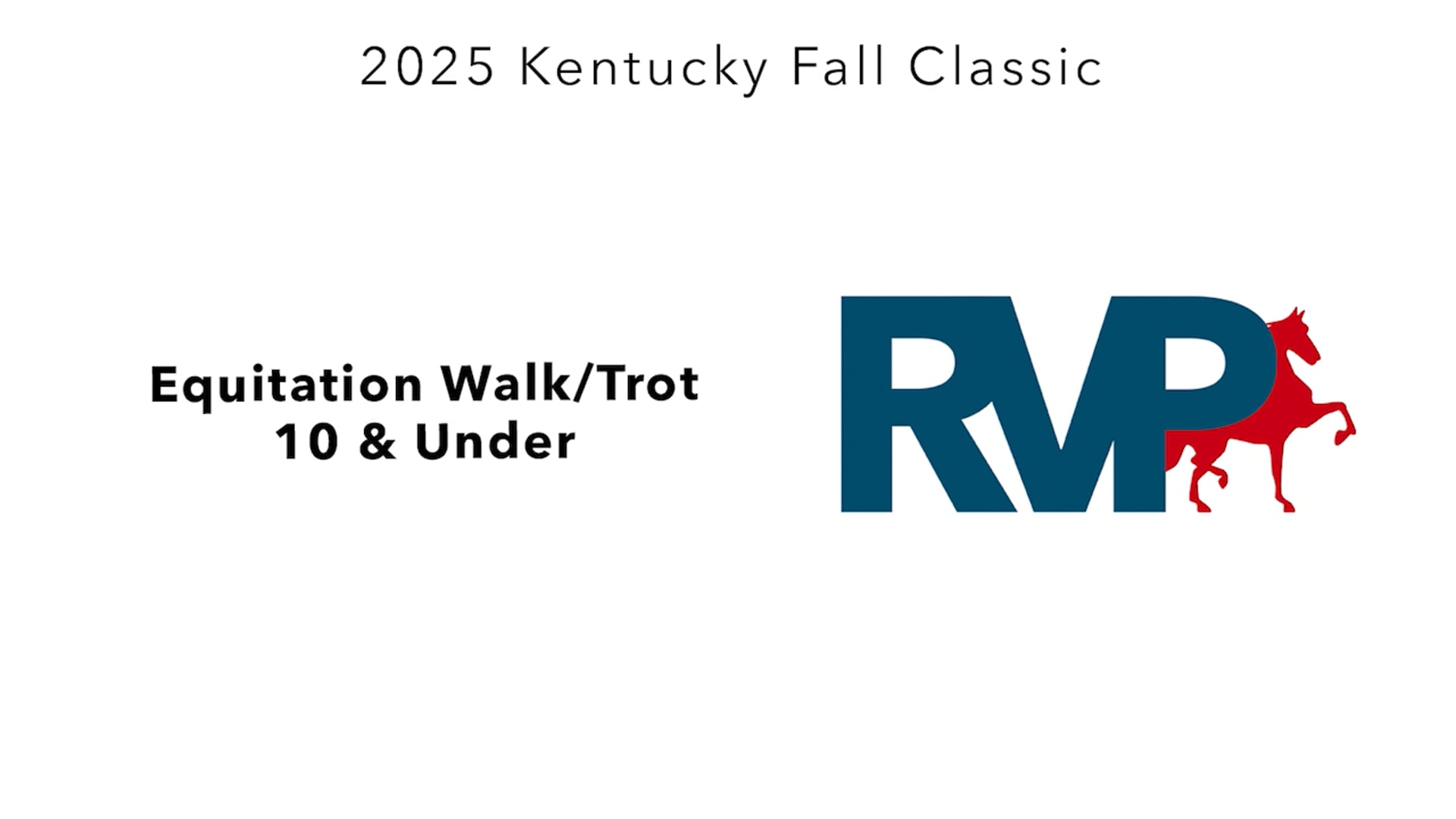 KFC25 - Class 49 - Equitation Walk-Trot 10 & Under