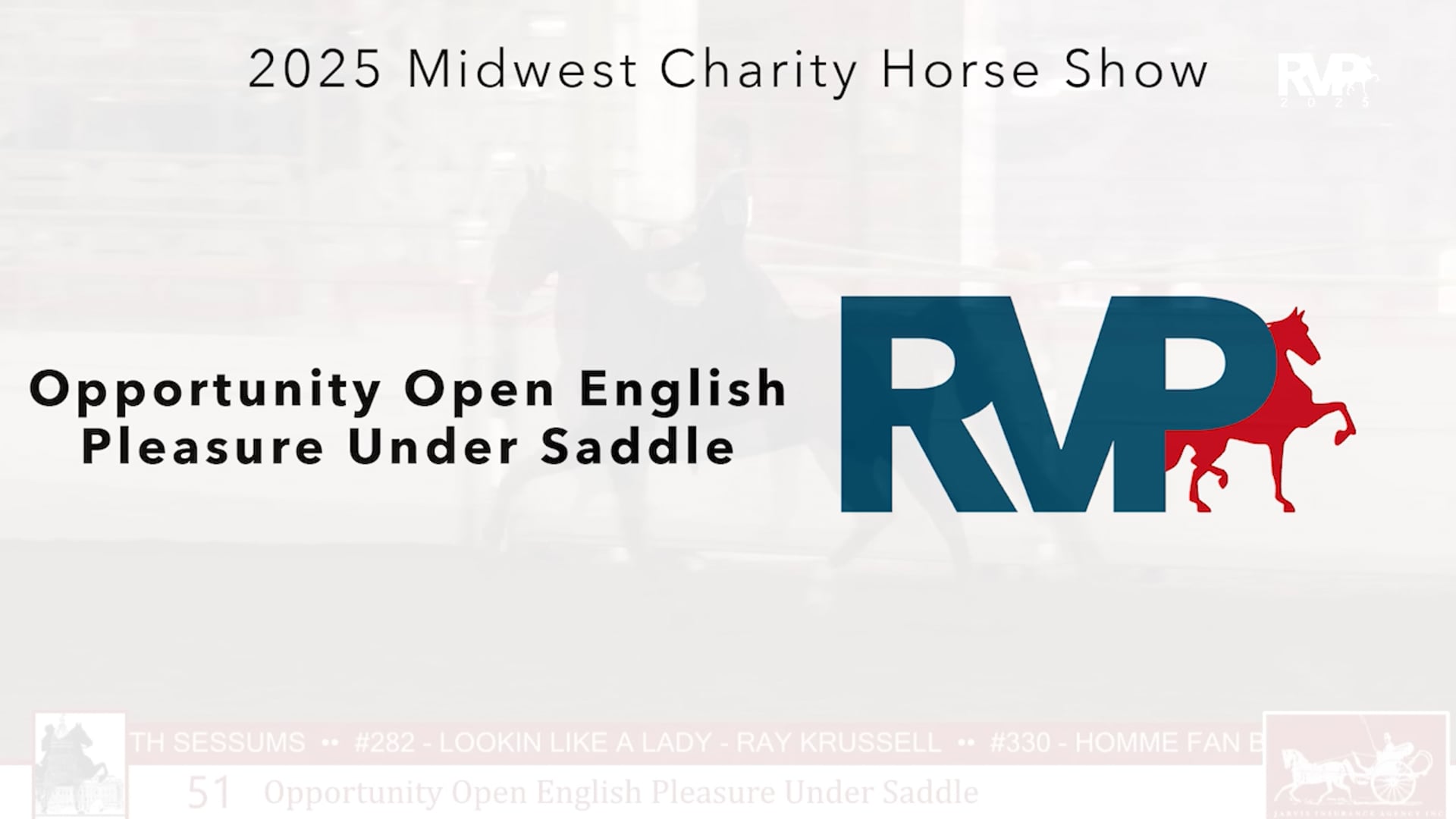 MW25 - Class 51 - Opportuninty Open English Pleasure Udner Saddle