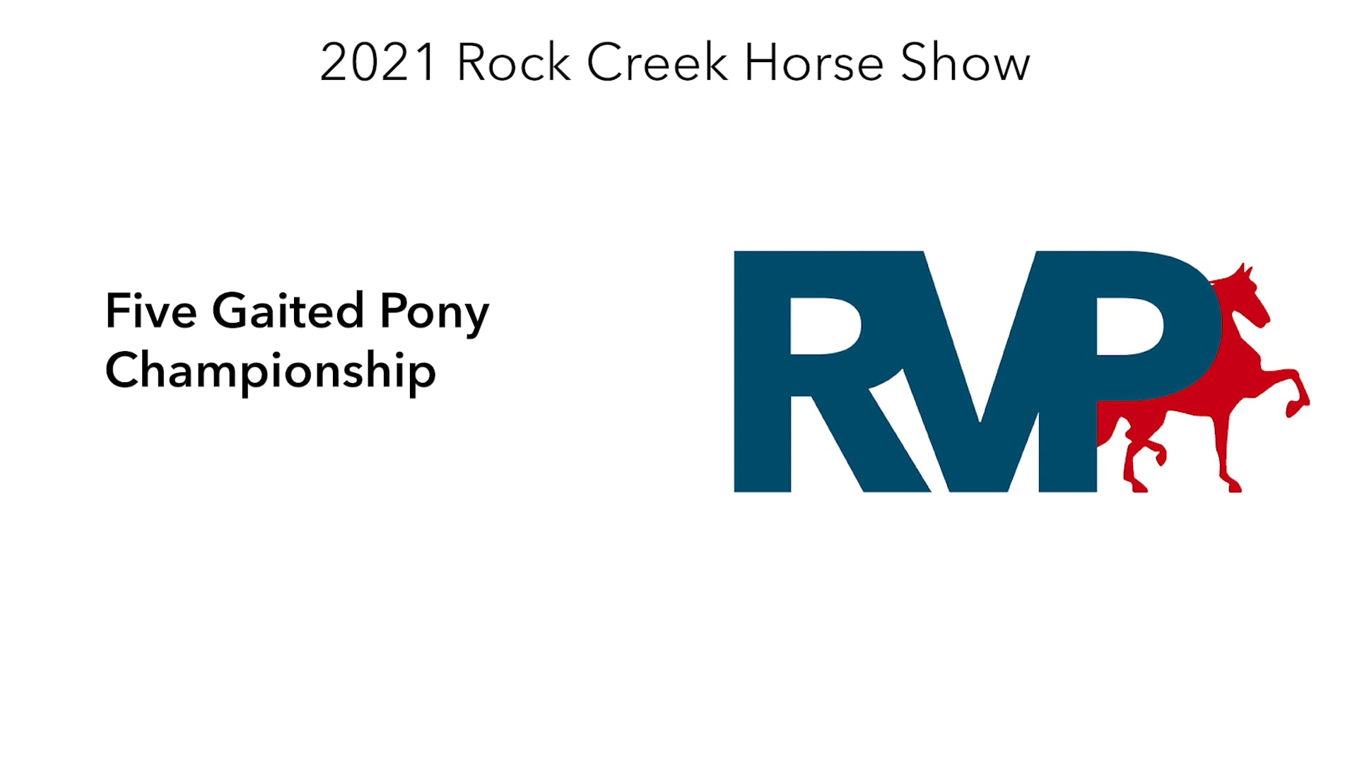 RC21 - Class 91 - Five Gaited Pony Championship