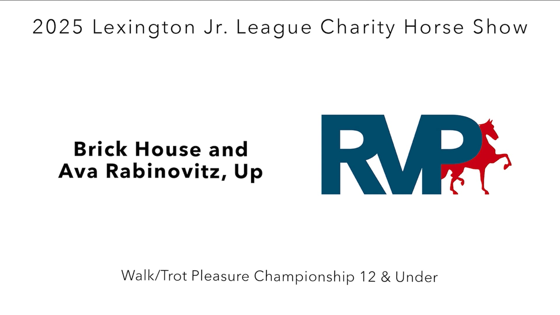 LJL25 - Class 96 - Brick House and Ava Rabinovitz, Up