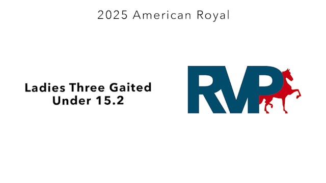 KC25 - Class 43 - Ladies Three Gaited...