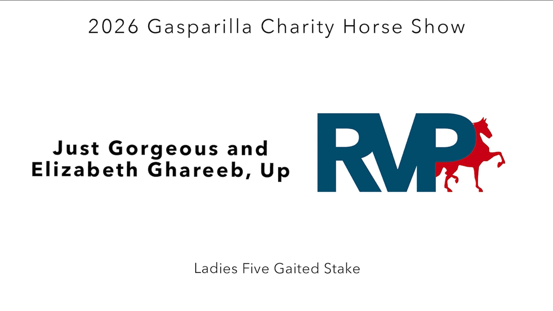 GC26 - Class 111 - Just Gorgeous and Elizabeth Ghareeb, Up