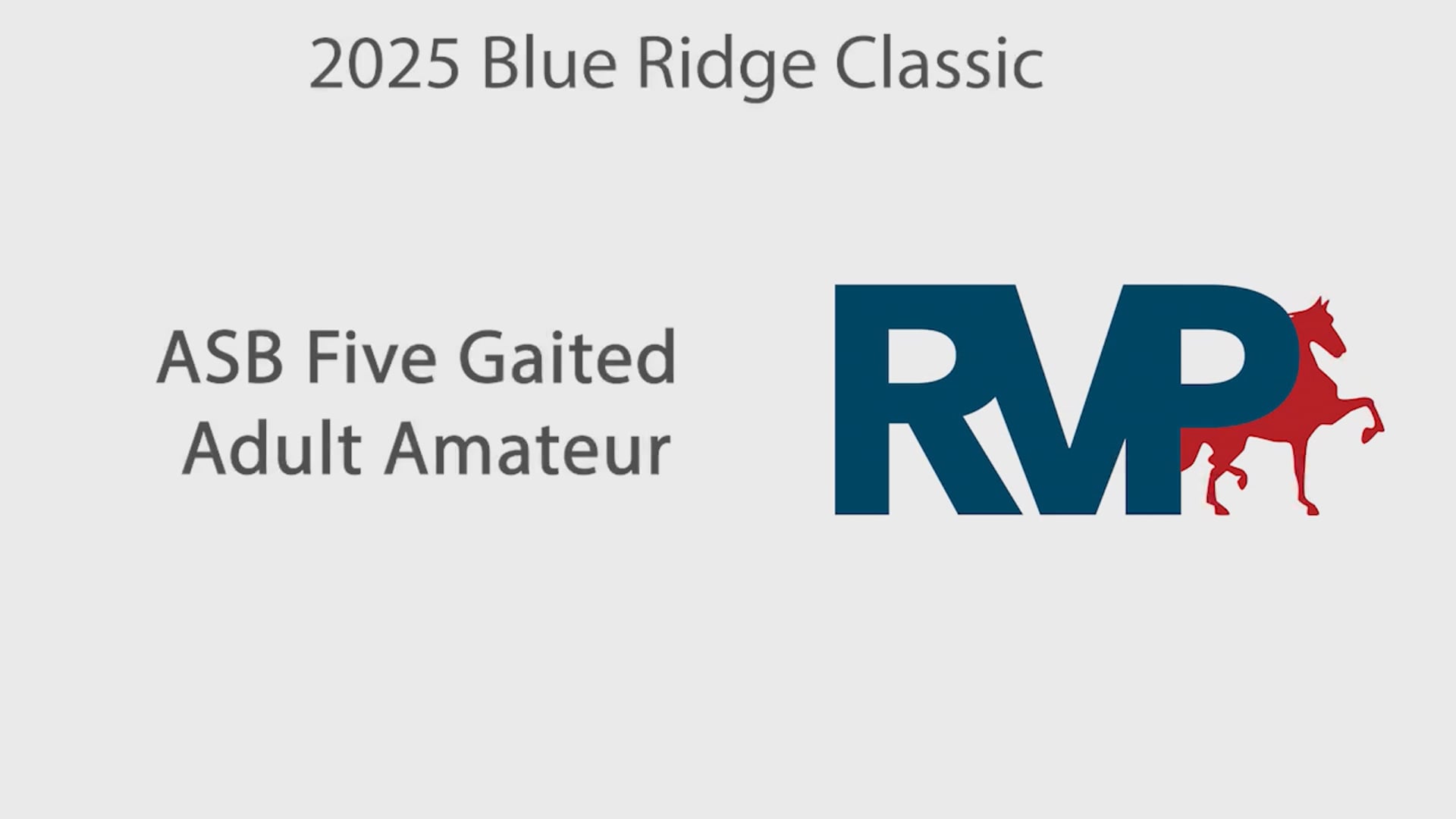 BRC25 - Class 44 - ASB Five Gaited Adult Amateur