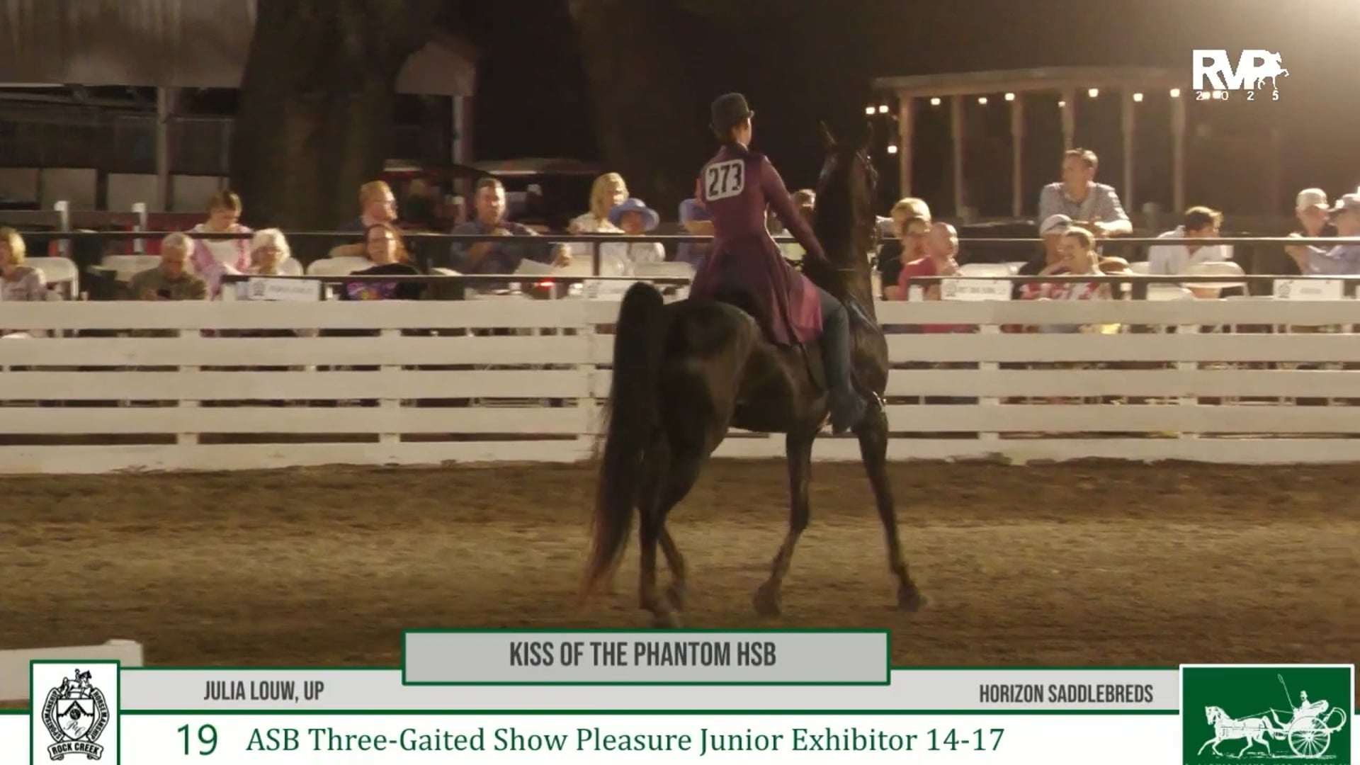 RC25 - Class 19 - Kiss of the Phantom HSB and Julia Louw, Up