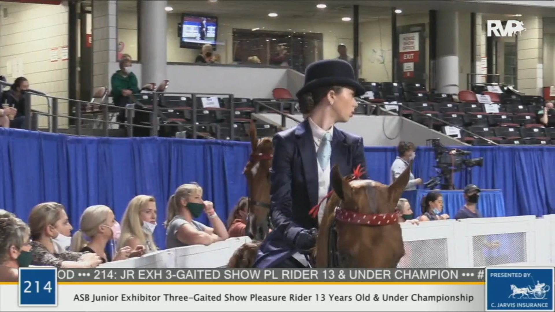WCHS 2020 Class 214 - ASB Junior Exhibitor Three-Gaited Show Pleasure Rider 13 Years Old & Under Championship