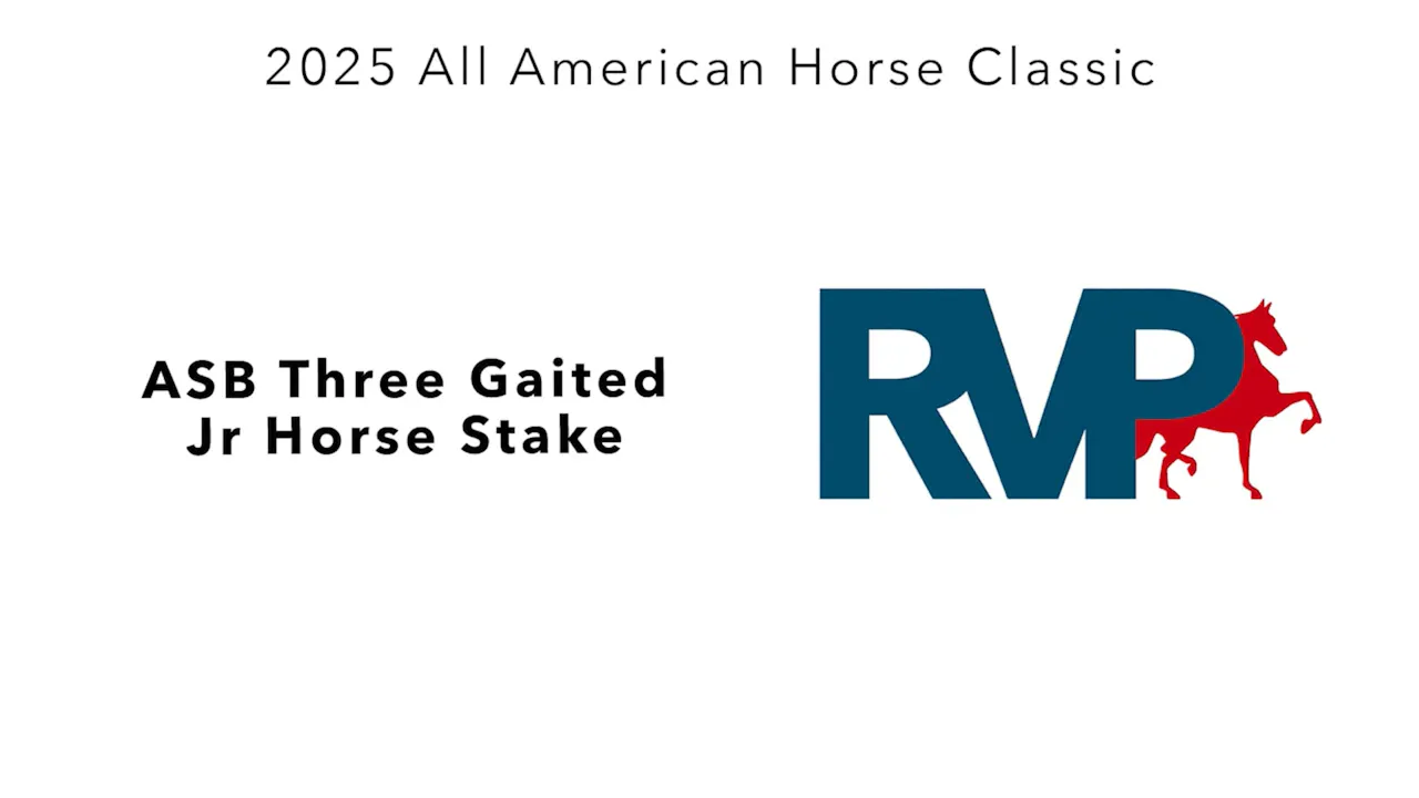 AAC25 - Class 53 - ASB Three Gaited Jr Horse Stake - Richfield Video ...