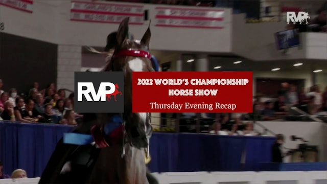 2022 World's Championship Horse Show - Friday Evening - 26 August 2022 