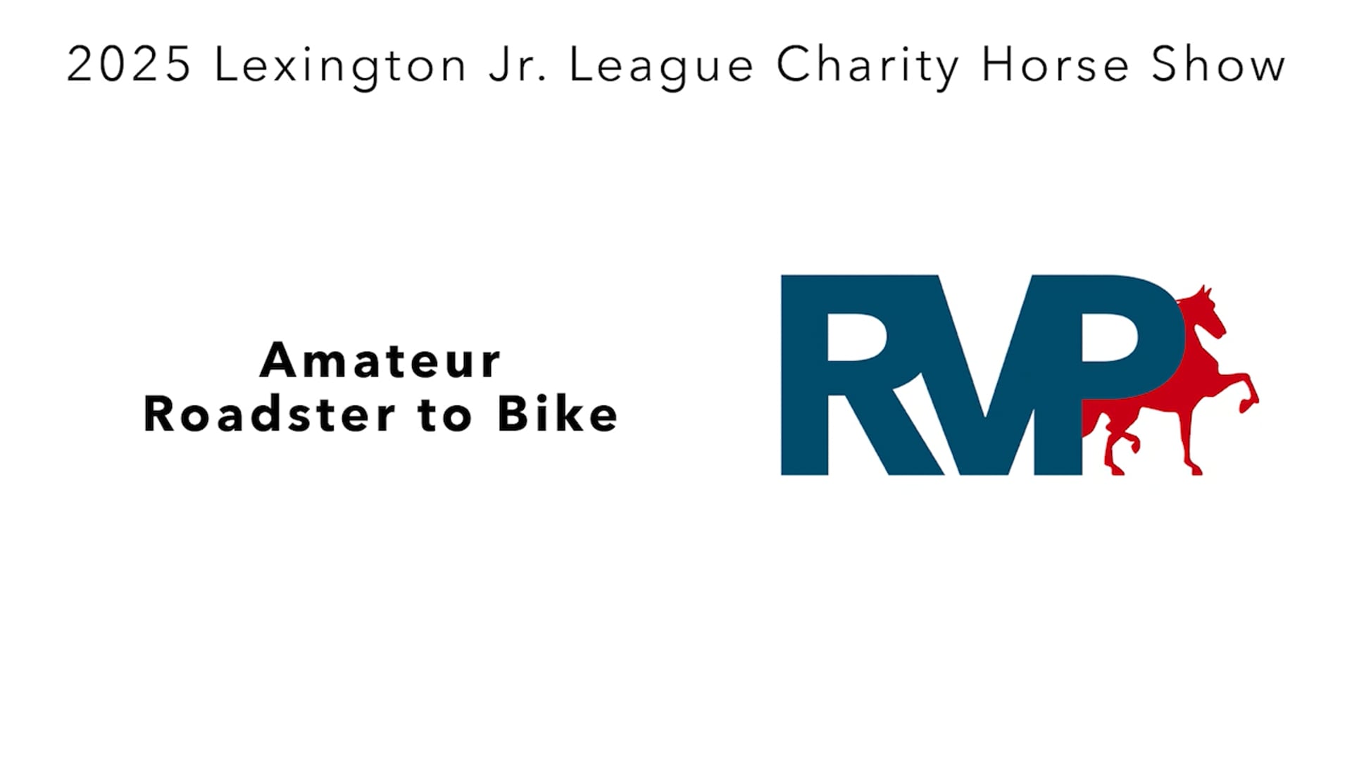 LJL25 - Class 52 - Amateur Roadster to Bike