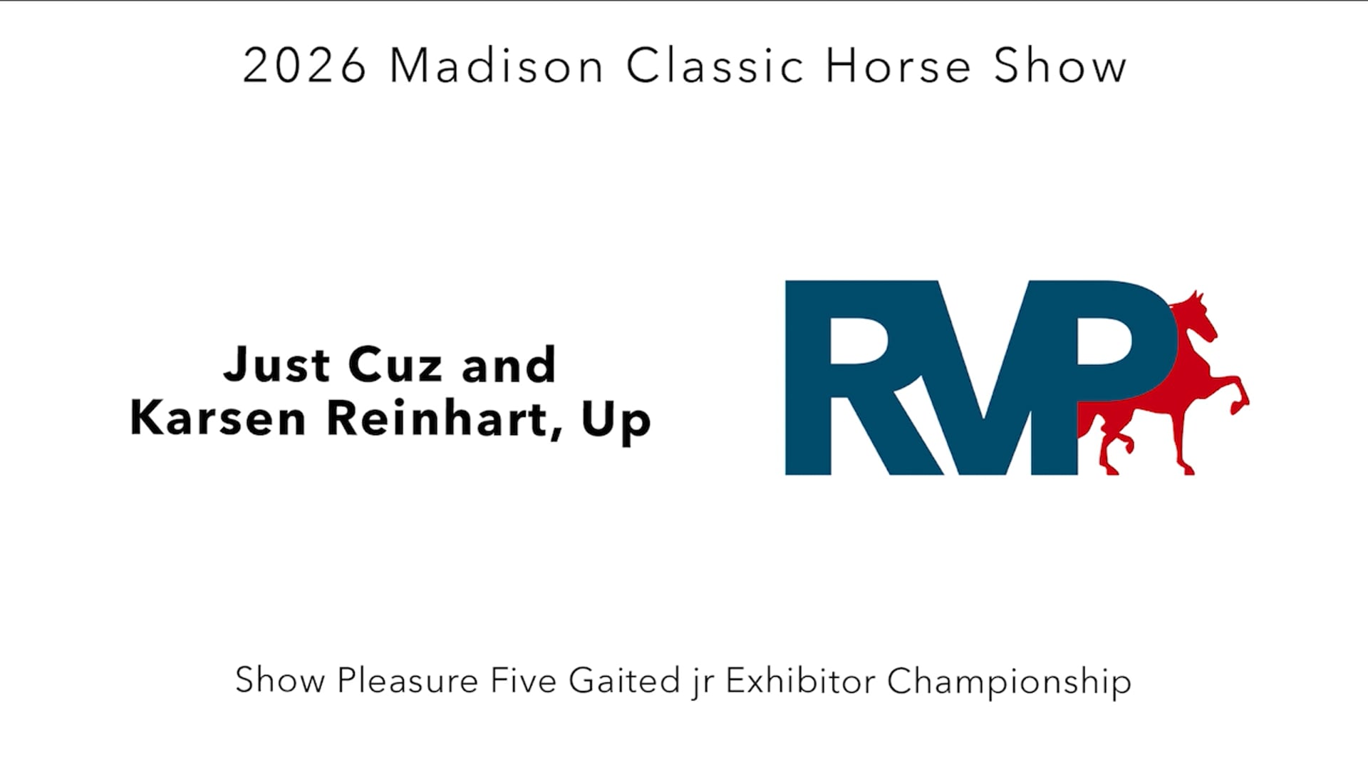 MC26 - Class 109 - Just Cuz and Karsen Reinhart, Up