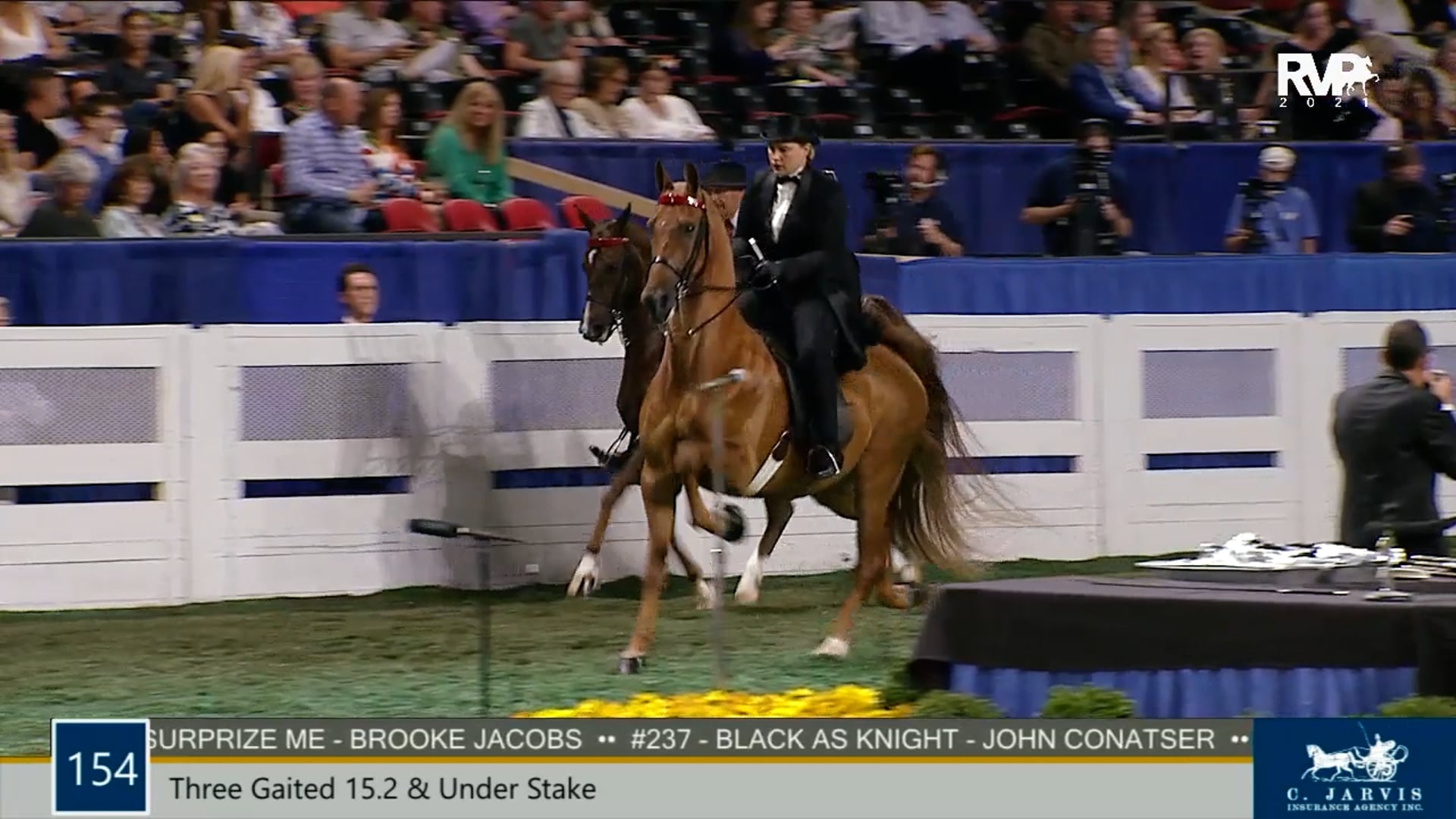 WCHS21 - Class 154 - Three-Gaited 15.2 & Under Stake
