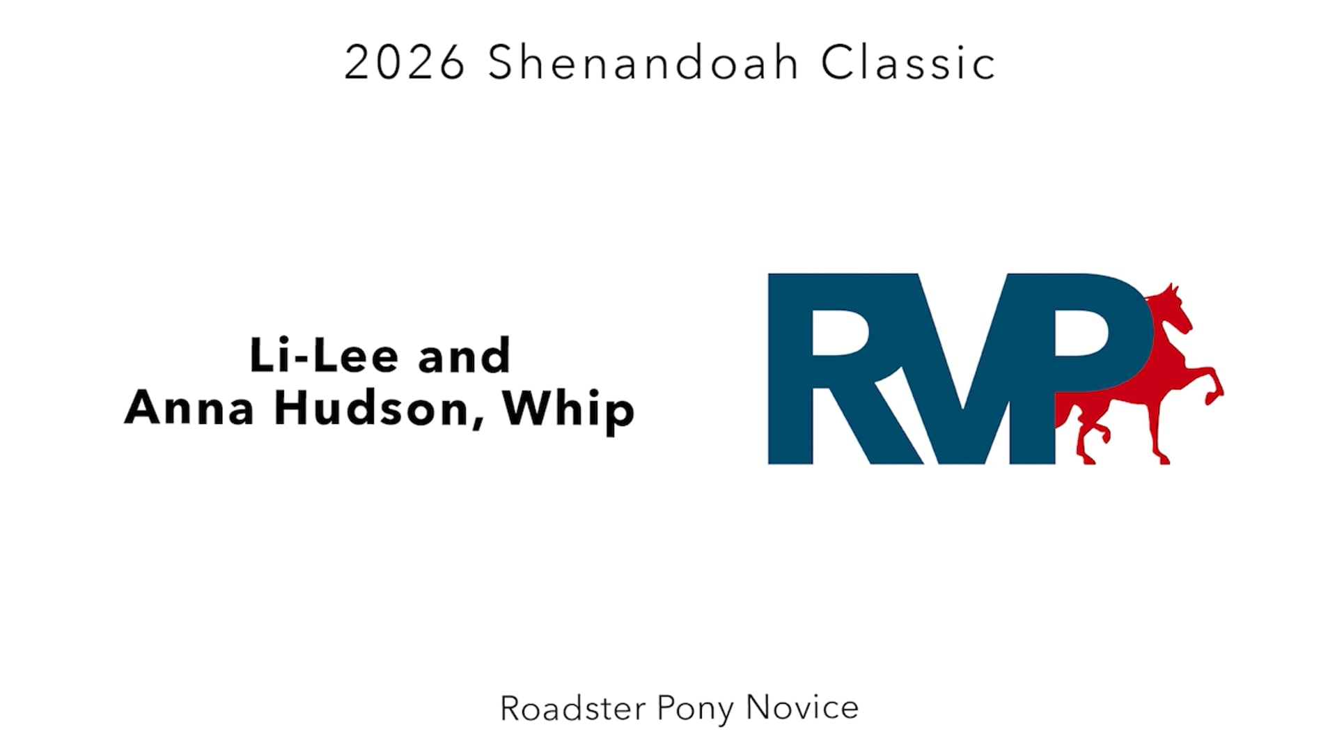 SC26 - Class 70 - Li-Lee and Anna Hudson, Whip