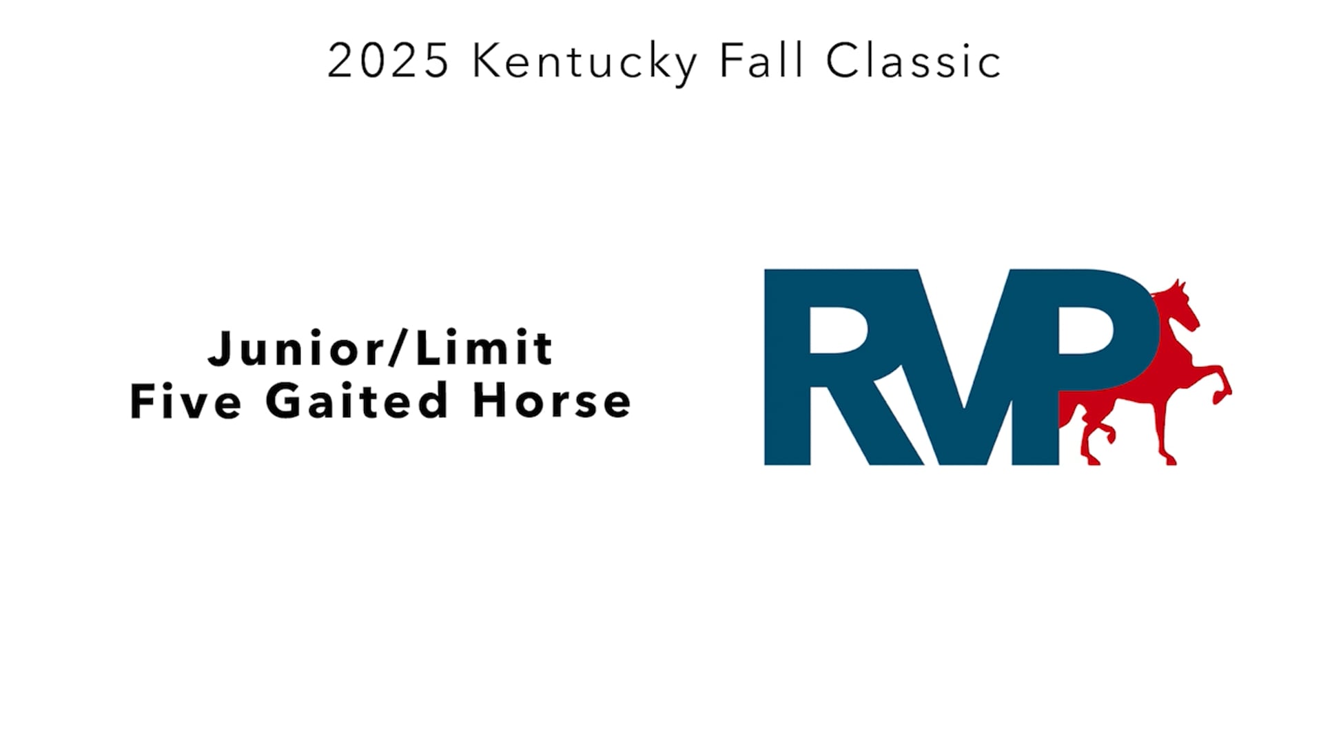 KFC25 - Class 69 - Junior-Limit Five Gaited Horse