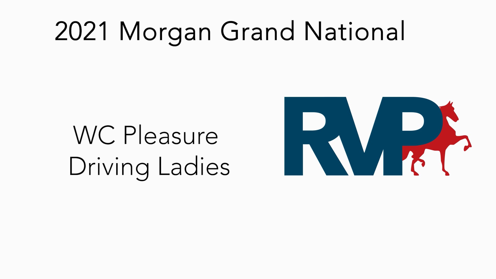 MGN21 - Class 182 - GN WC Pleasure Driving Ladies