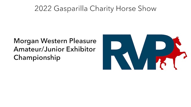 GASP22 - Class 136 - Morgan Western Pleasure Amateur-Junior Exhibitor Championship