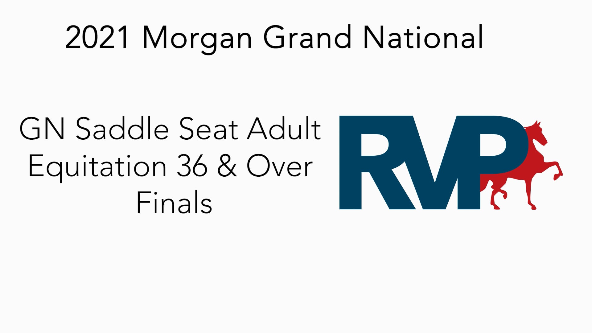 MGN21 - Class 309 - GN Saddle Seat Adult Equitation 36 & Older Finals