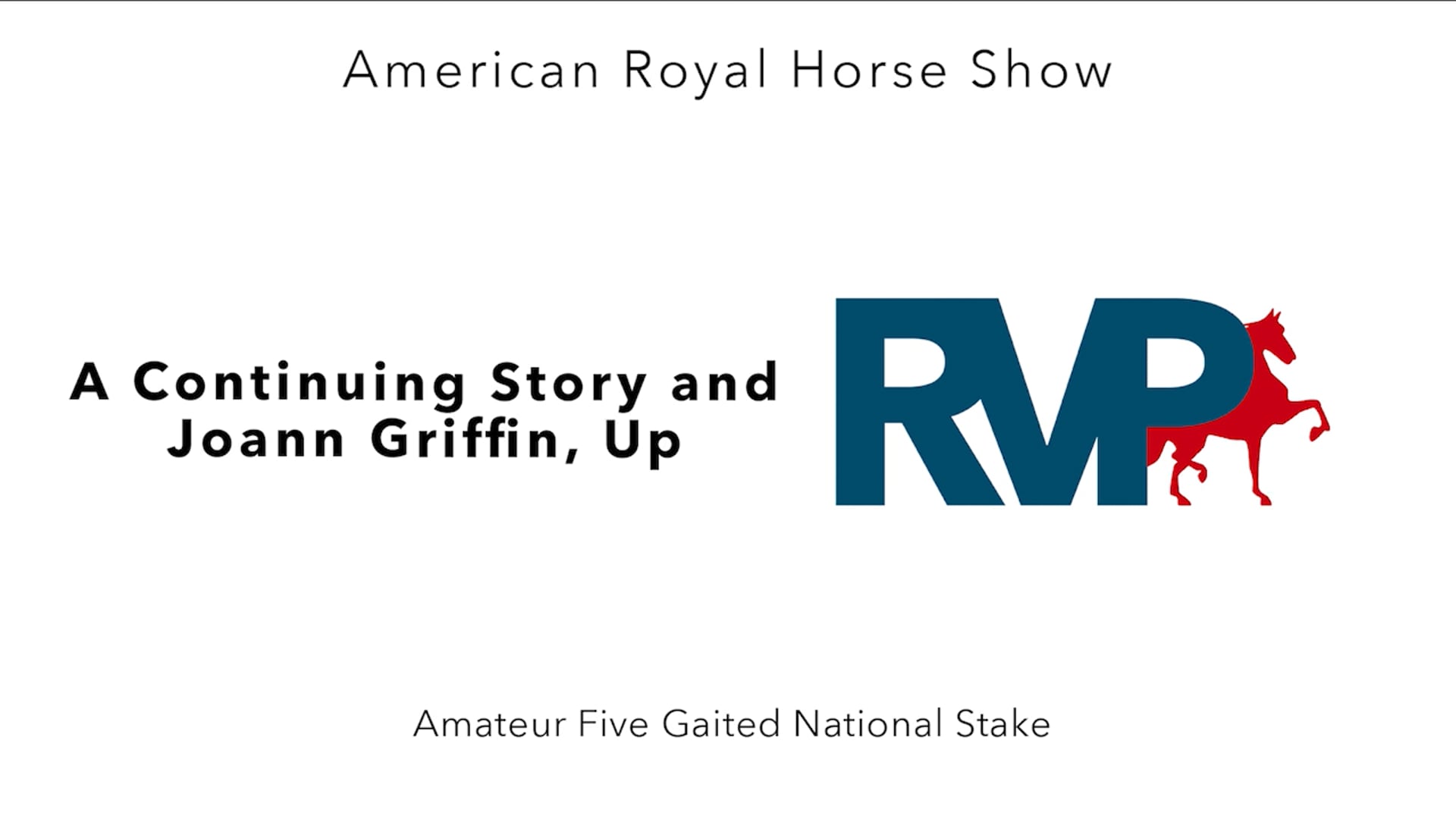 AR24 - Class 183 - A Continuing Story and Joann Griffin, Up