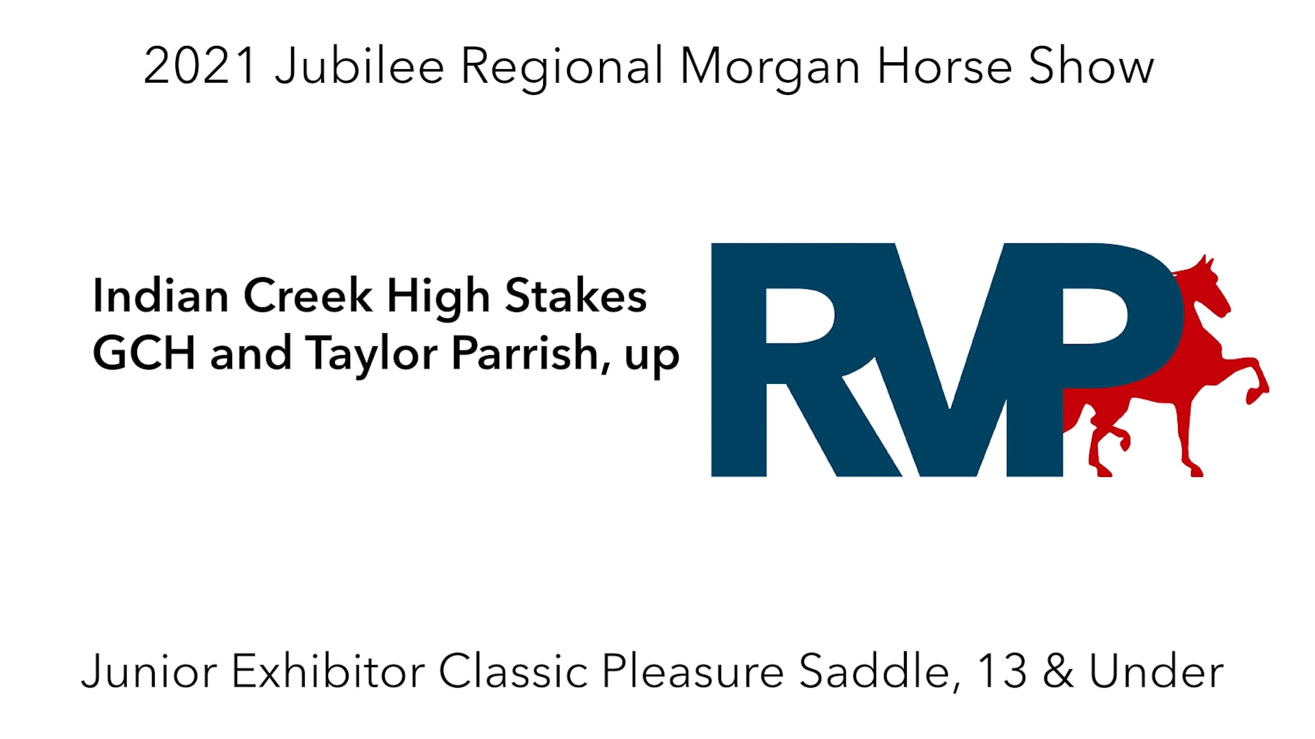 MJ21 - Class 50 - Indian Creek High Stakes GCH and Taylor Parrish, up