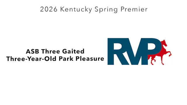 KYSP26 - Class 9 - ASB Three Gaited T...